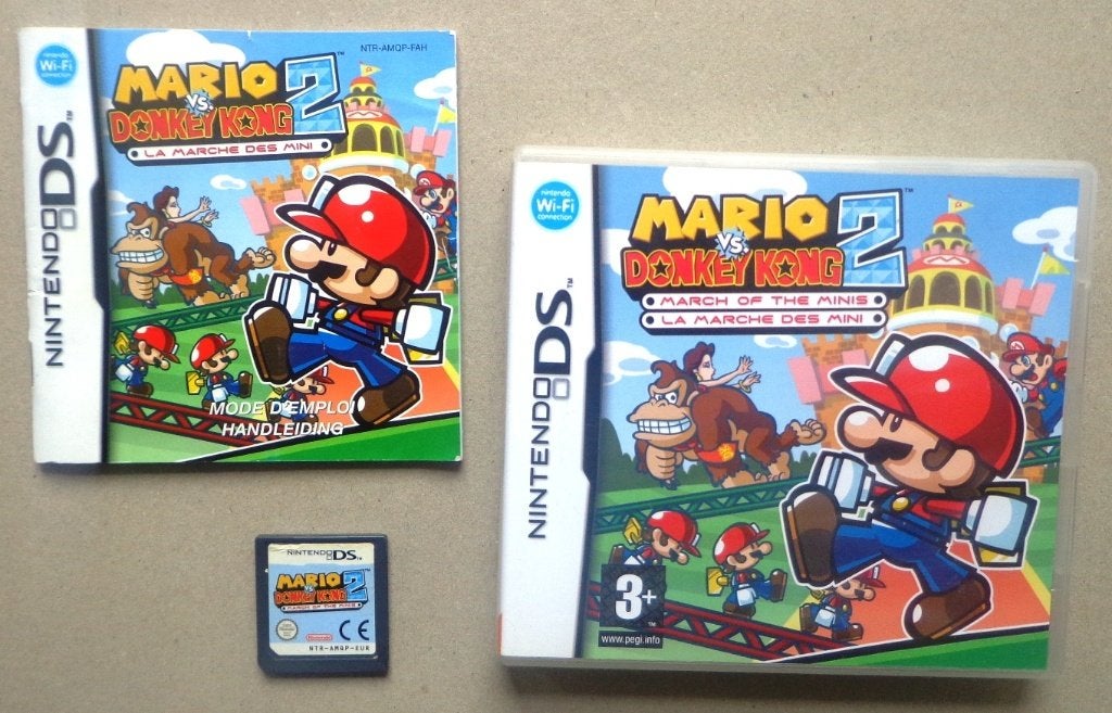 Mario vs. Donkey Kong 2 March Of The Minis voor DS Compleet, Avontuur en Actie, 1 speler, Ophalen of Verzenden, Zo goed als nieuw