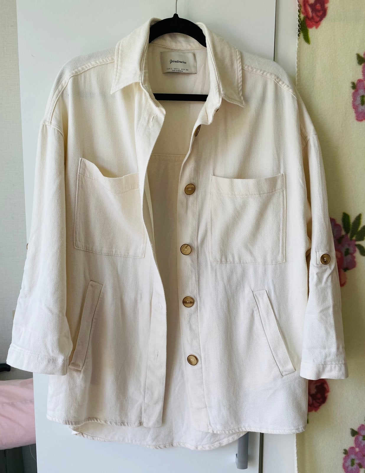 oversized blouse/jas stradivarius mt L, Kleding | Dames, Jassen | Zomer, Ophalen of Verzenden, Zo goed als nieuw, Maat 42/44 (L)