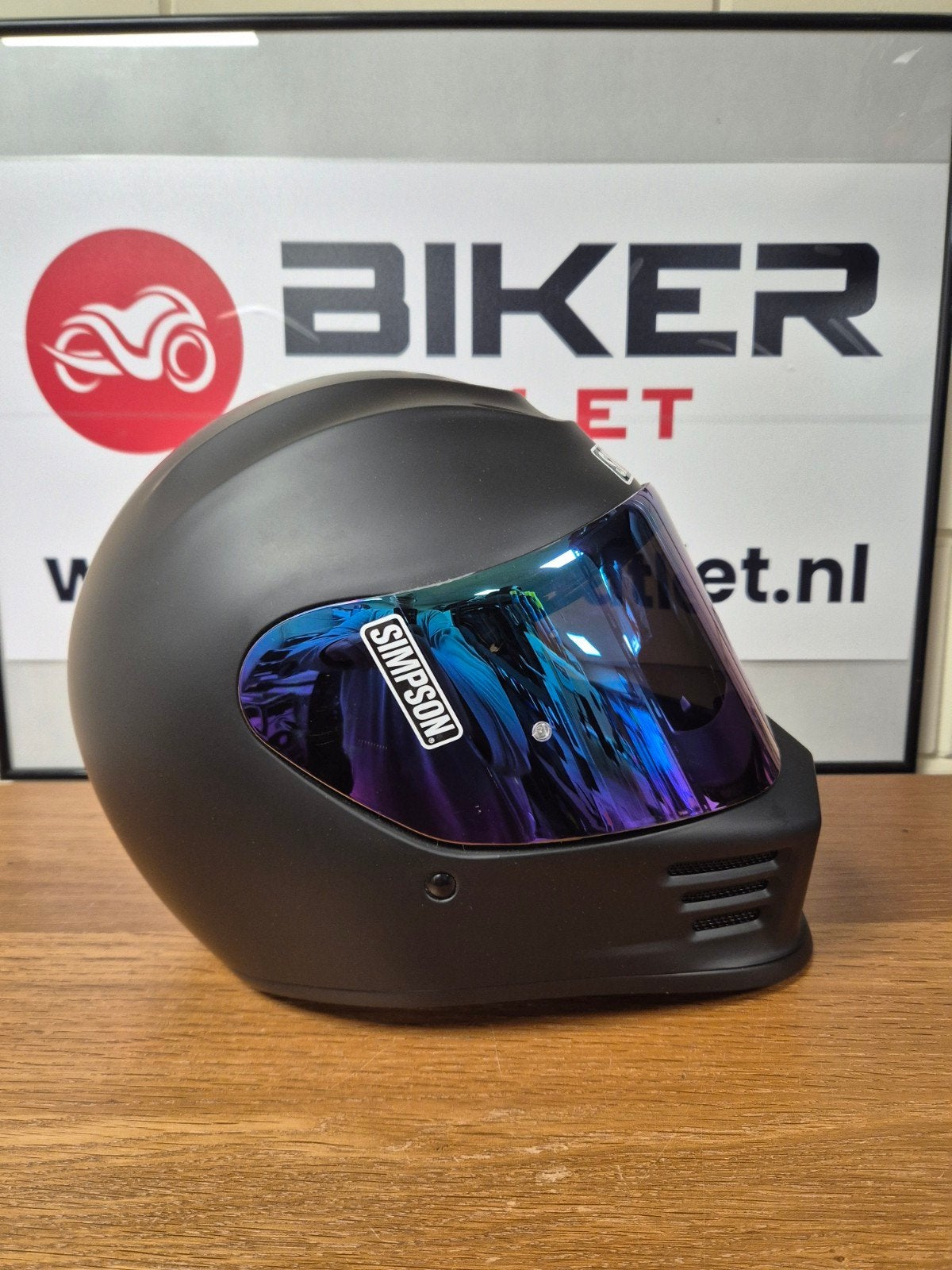 simpson speed, mat zwart, maat M. nieuwe helm, Motoren, M, Dames, Ophalen of Verzenden, Integraalhelm