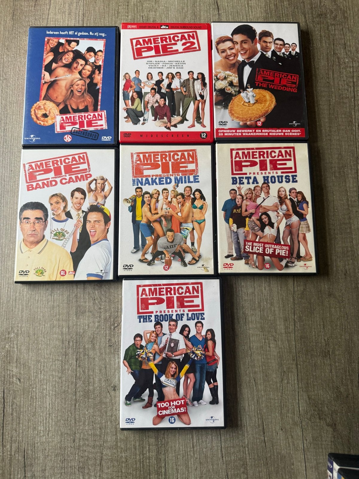 American Pie DVD Collectie, Vanaf 16 jaar, Nederlands, Ophalen of Verzenden, Inclusief doosje