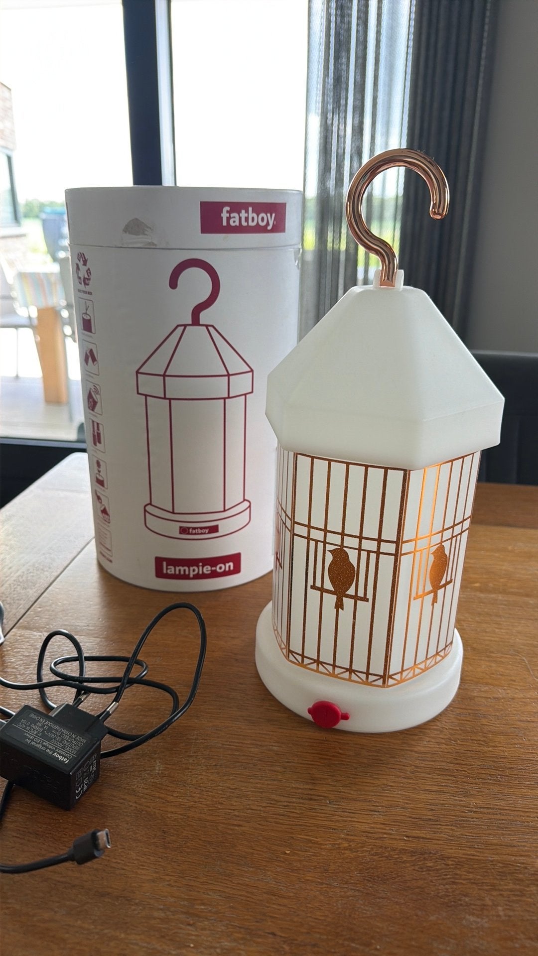 Fatboy lampieon, Ophalen of Verzenden, Zo goed als nieuw, E27 (groot), Led-lamp