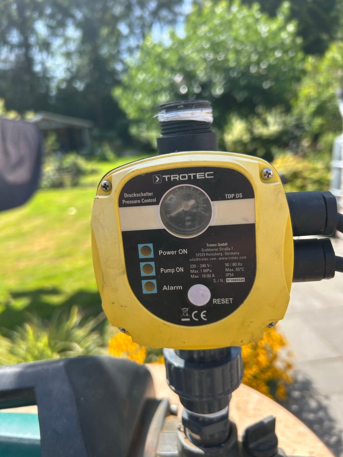 Trotec TDP DS Drukregelaar met pomp, Tuin en Terras, Ophalen, Gebruikt, Elektrisch, Besproeiingspomp