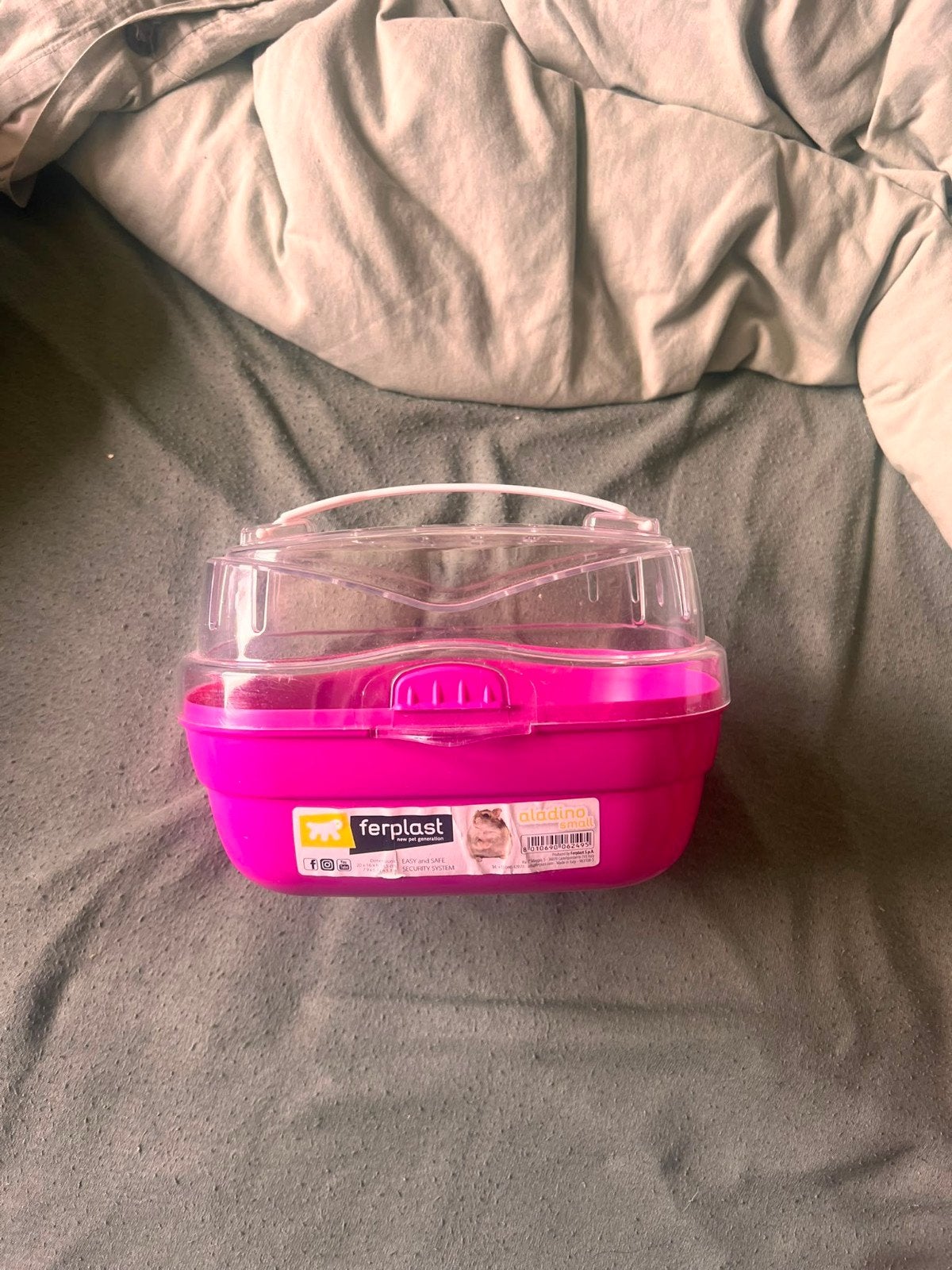 hamster reiskooi, Ophalen, Zo goed als nieuw