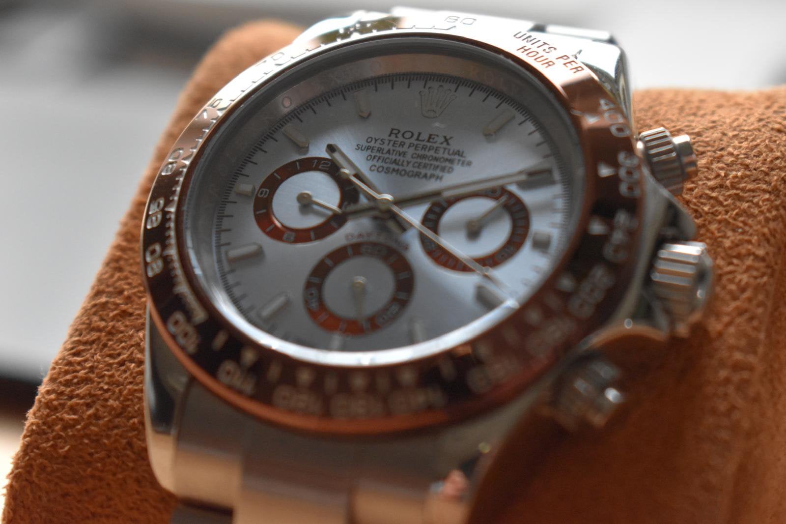 Rolex Cosmograph Daytona platina, 40 mm, Ophalen of Verzenden, Staal, Overige merken, 1960 of later