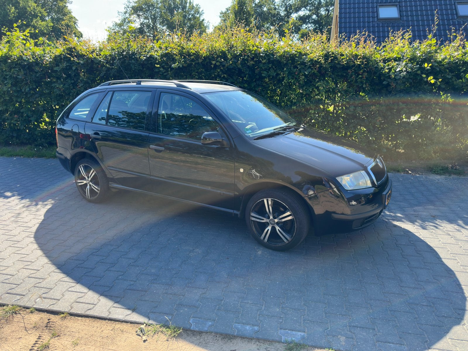 Skoda Fabia 1.4 Combi 55KW 2004 Zwart, Auto's, Voorwielaandrijving, 74 pk, 4 cilinders, 1070 kg