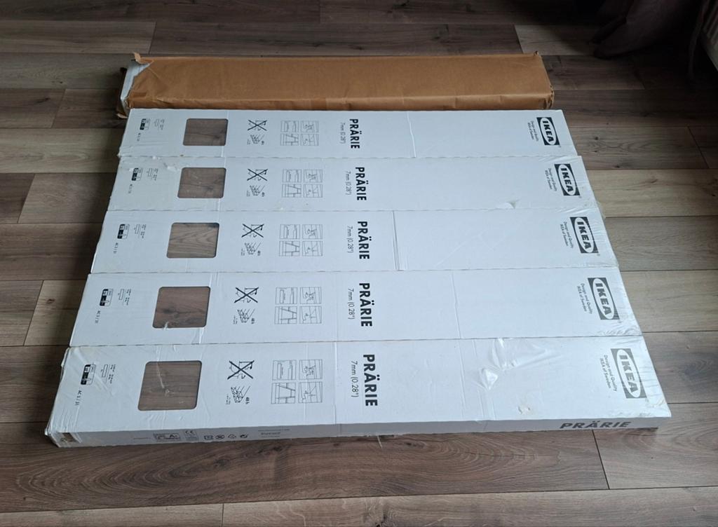 IKEA PRÂIRE Laminaat 6 Pakken en 6 Plakplinten🙂, Doe-het-zelf en Verbouw, Ophalen, 50 tot 150 cm, Nieuw, 10 m² of meer