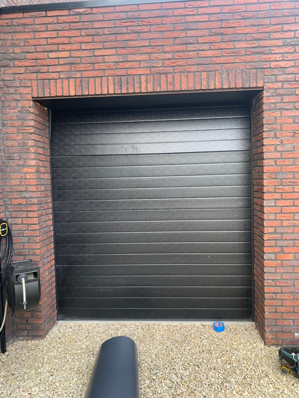 Overheaddeur zwart afmeting dagmaat 2180 x2380mm br Xh, Doe-het-zelf en Verbouw, Deuren en Horren, Ophalen, Gebruikt, Overige typen