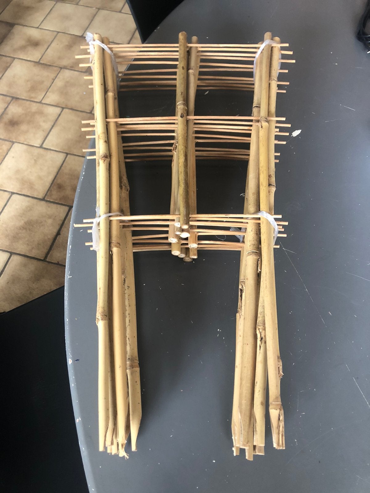 Plantenrekjes van bamboe., Tuin en Terras, Bloembakken en Plantenbakken, Ophalen, Zo goed als nieuw, Overige vormen, Hout