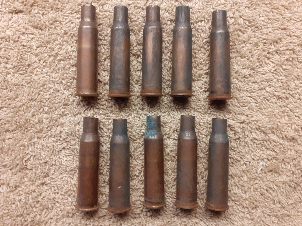 10 hulzen 7,62 x 54R Mosin Nagant (ONKLAAR), Verzenden, Overige soorten, Nederland, Hulzen of Bodemvondsten