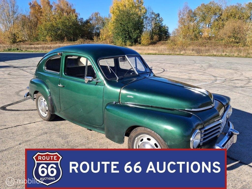 Volvo PV444 | 1953 | Route 66 Auctions, Auto's, Overige carrosserieën, Zwart, Bedrijf, Handgeschakeld
