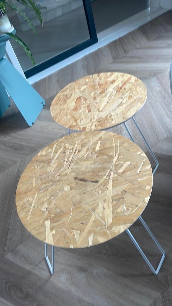 Zuiver houten tafeltjes, 45 tot 60 cm, Minder dan 55 cm, Rond, Ophalen of Verzenden