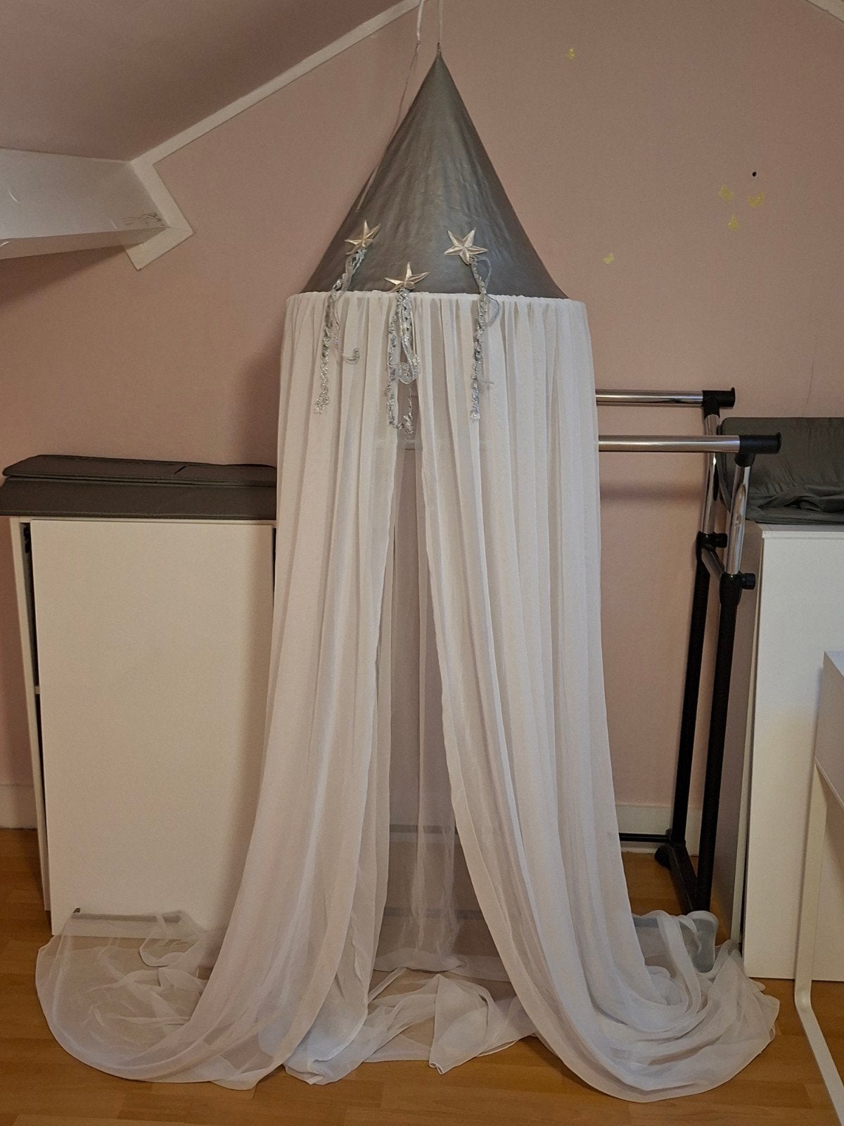 Klamboe met sterren voor baby- of kinderkamer, Ophalen, Gebruikt, Overige merken, Ophangbaar