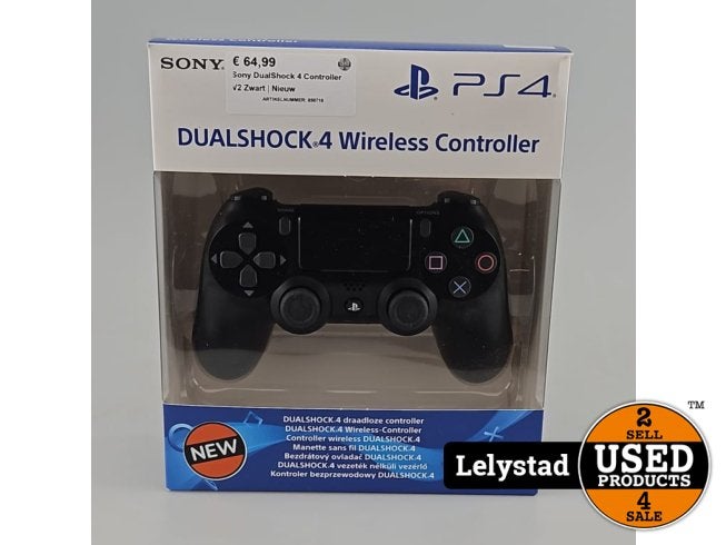 Sony DualShock 4 Controller V2 Zwart | Nieuw, Sony, Nieuw, Support@sony.com, 1-7-1 Konan, Minato-ku
Tokyo 108-0075
Japan