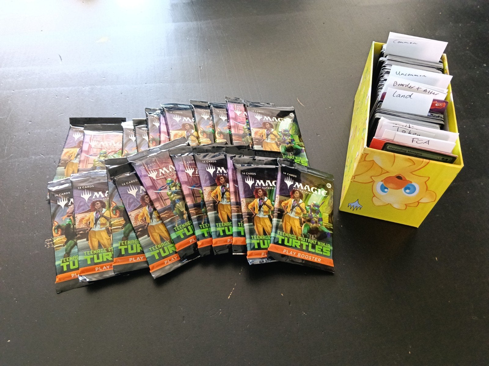 Turtles MTG 486 kaarten + boosterpacks sealed, Ophalen of Verzenden, Nieuw, Meerdere kaarten, Foil