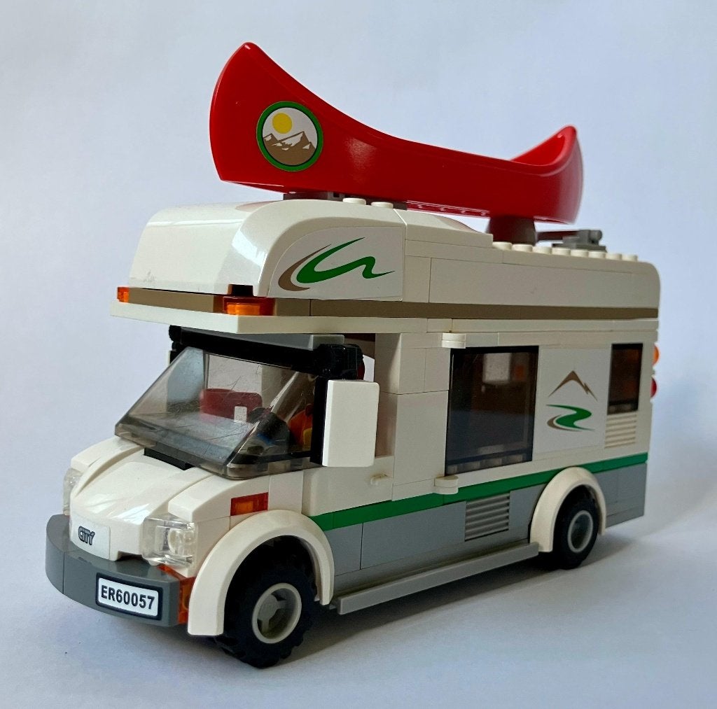 Lego City 60057 Camper met Canadese kano, City, Lego, Inclusief instructies, Ophalen of Verzenden