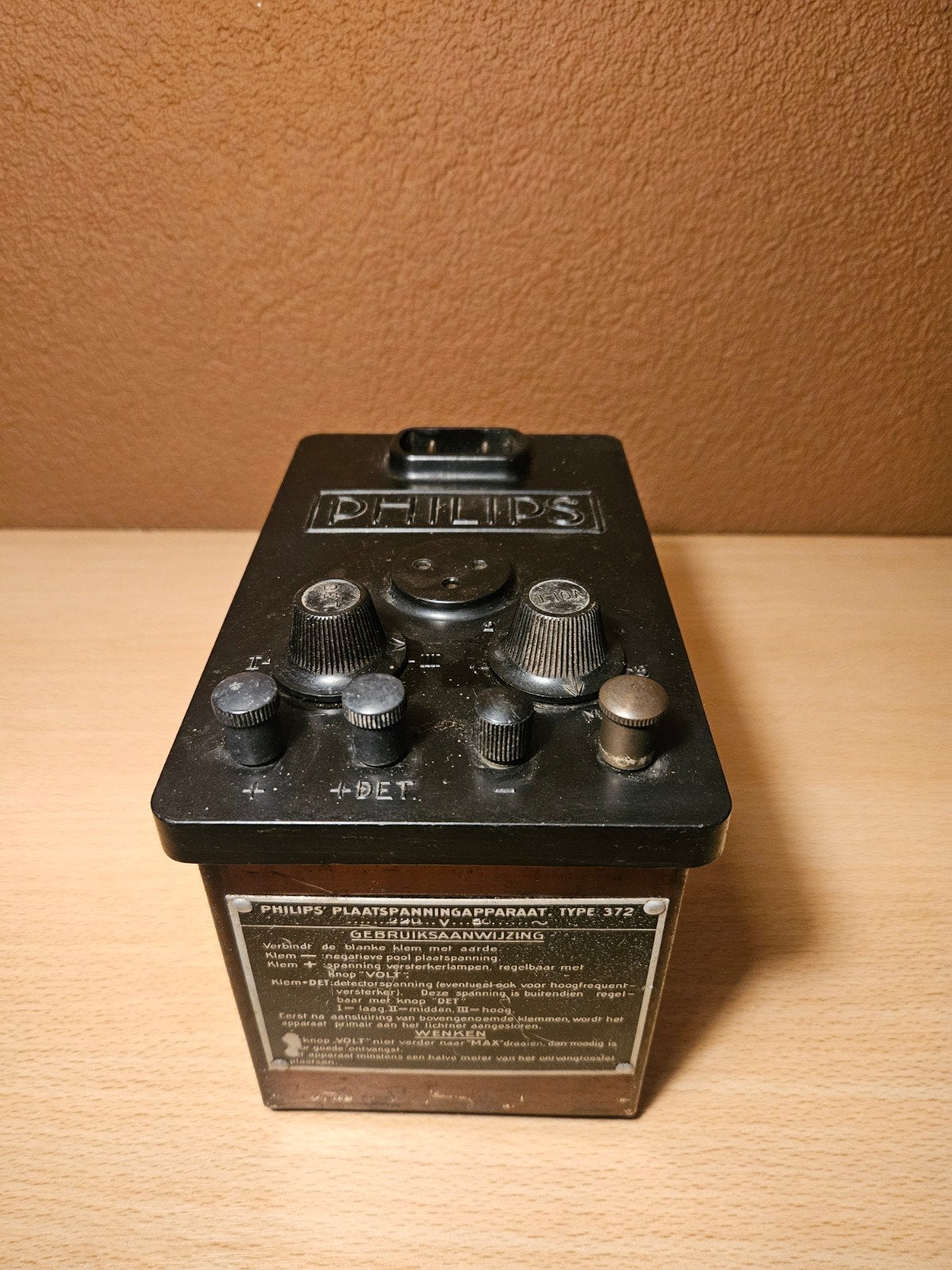 Antieke Philips Plaatspanningsapparaat Type 372, Ophalen of Verzenden