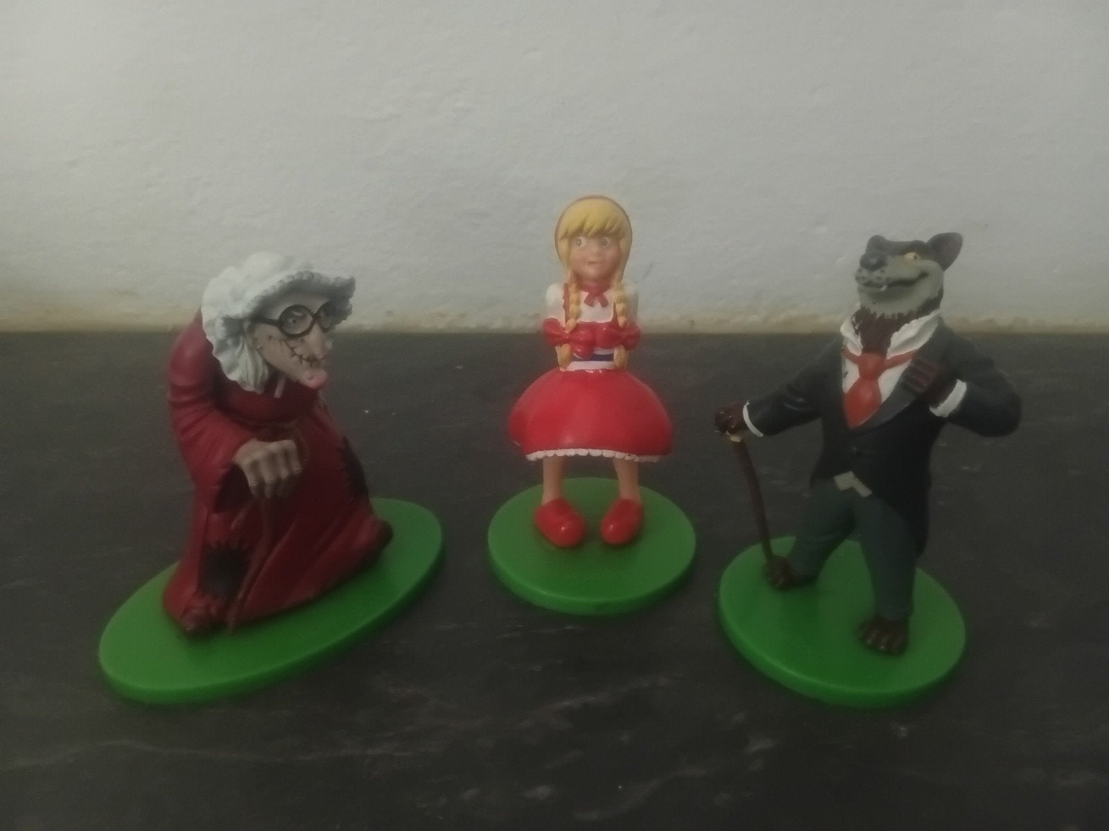 Sprookjes figuren 3x Roodkapje/Heks/Boze Wolf  Efteling, Verzamelen, Ophalen of Verzenden, Zo goed als nieuw
