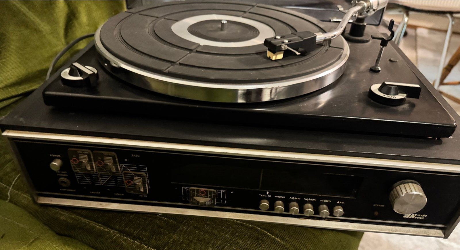 Vintage AS Audio Systems Platenspeler met Radio, Ophalen, Gebruikt, Platenspeler, Overige merken