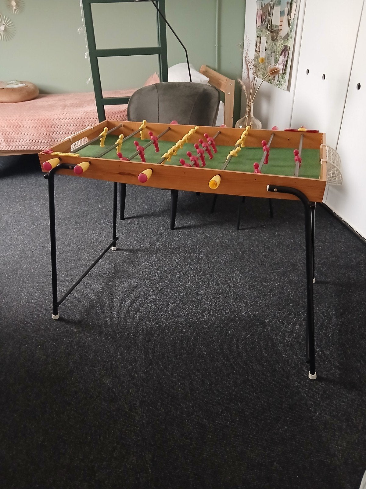 Vintage kinder voetbaltafel inklapbaar, Kinderen en Baby's, Ophalen, Gebruikt