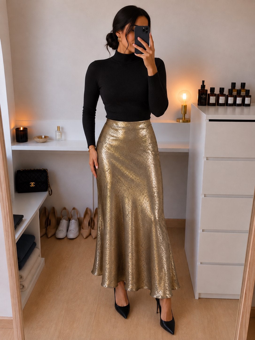 Nieuwe Soaked in Luxury MirMir Anna Rok Maat L Goud, Kleding | Dames, Ophalen of Verzenden, Nieuw, Maat 42/44 (L), Goud
