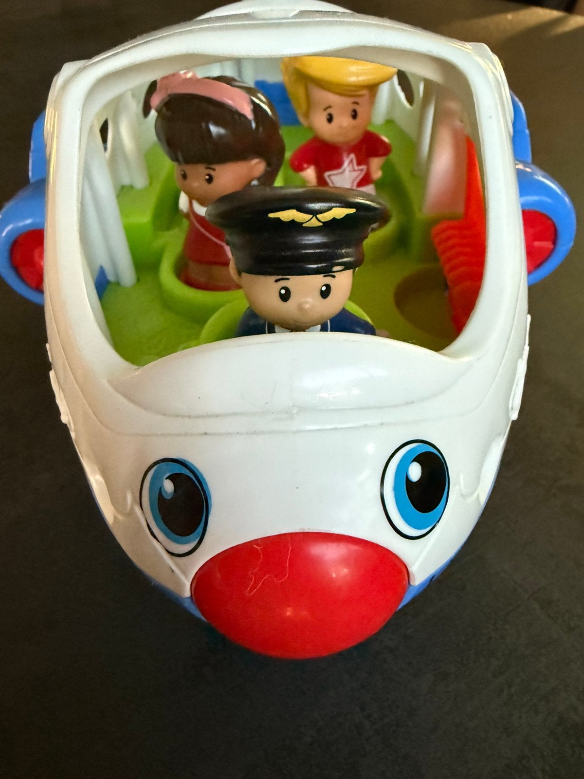 Mooi z.g.a.n. Fisher-Price speelgoed vliegtuig met poppetjes, Ophalen of Verzenden, Zo goed als nieuw, Auto of Voertuig