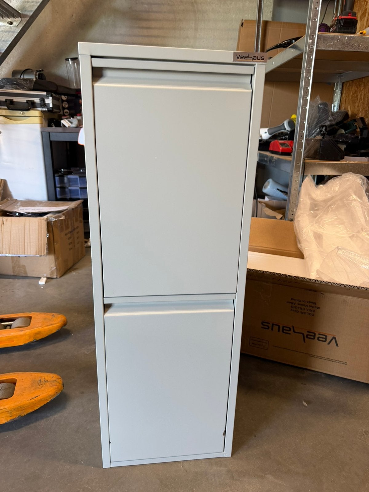 Bijna Nieuwe Prullenbak 2Vakken-Metal-30liter, Ophalen, Nieuw, Kunststof, Minder dan 50 cm