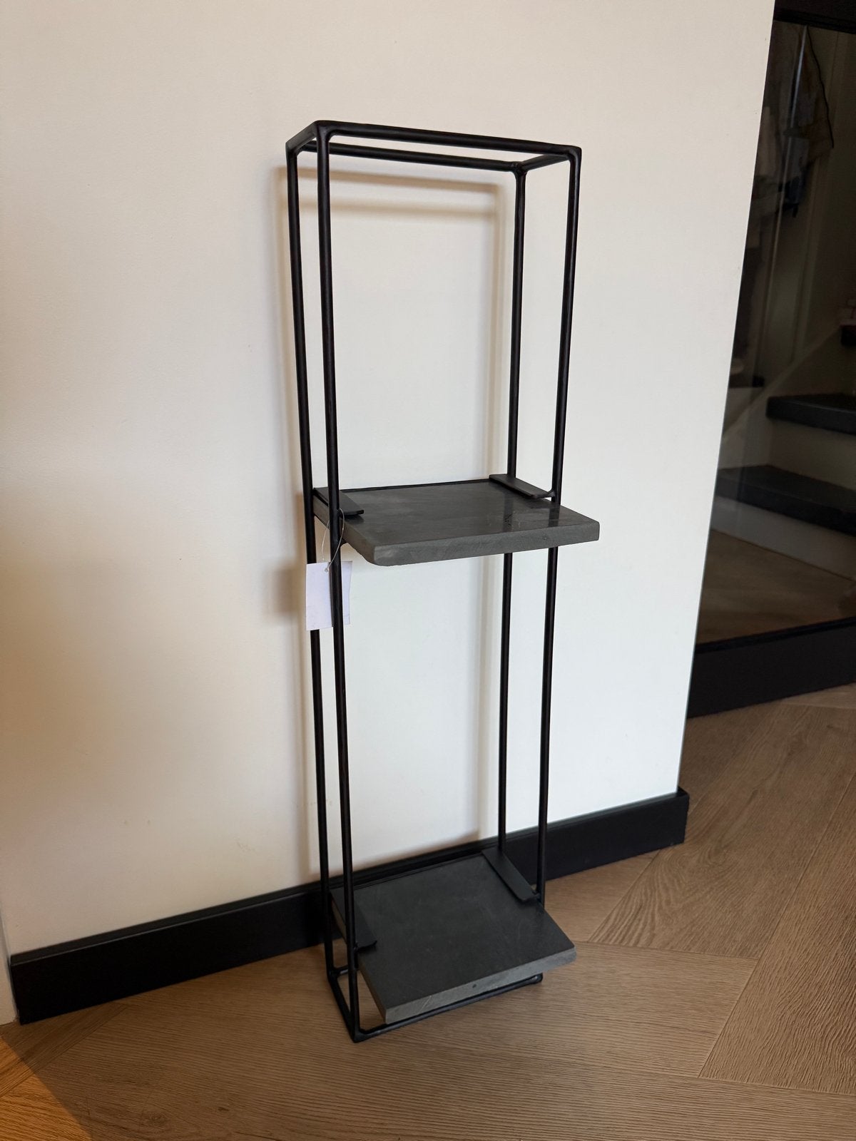 Zitmaxx metalen wandrek met natuursteen, Zwart, Nieuw, Ophalen of Verzenden, Metaal