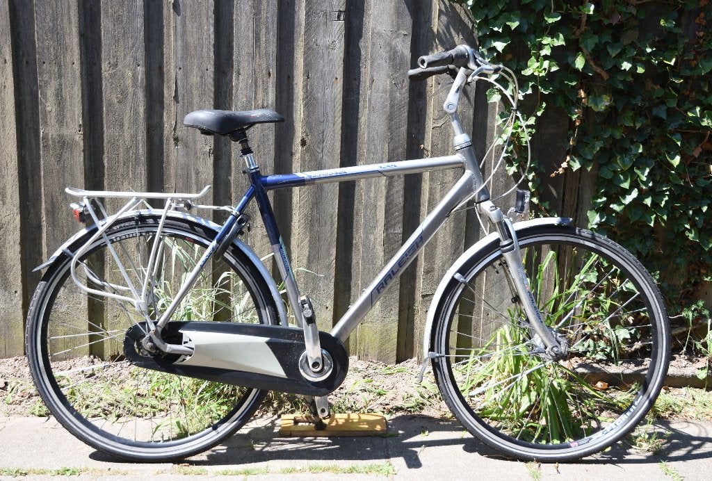 Raleigh herenfiets frame=58cm 258inch 7 speed, Fietsen en Brommers, Versnellingen, Zo goed als nieuw, 57 tot 61 cm, Trommelrem