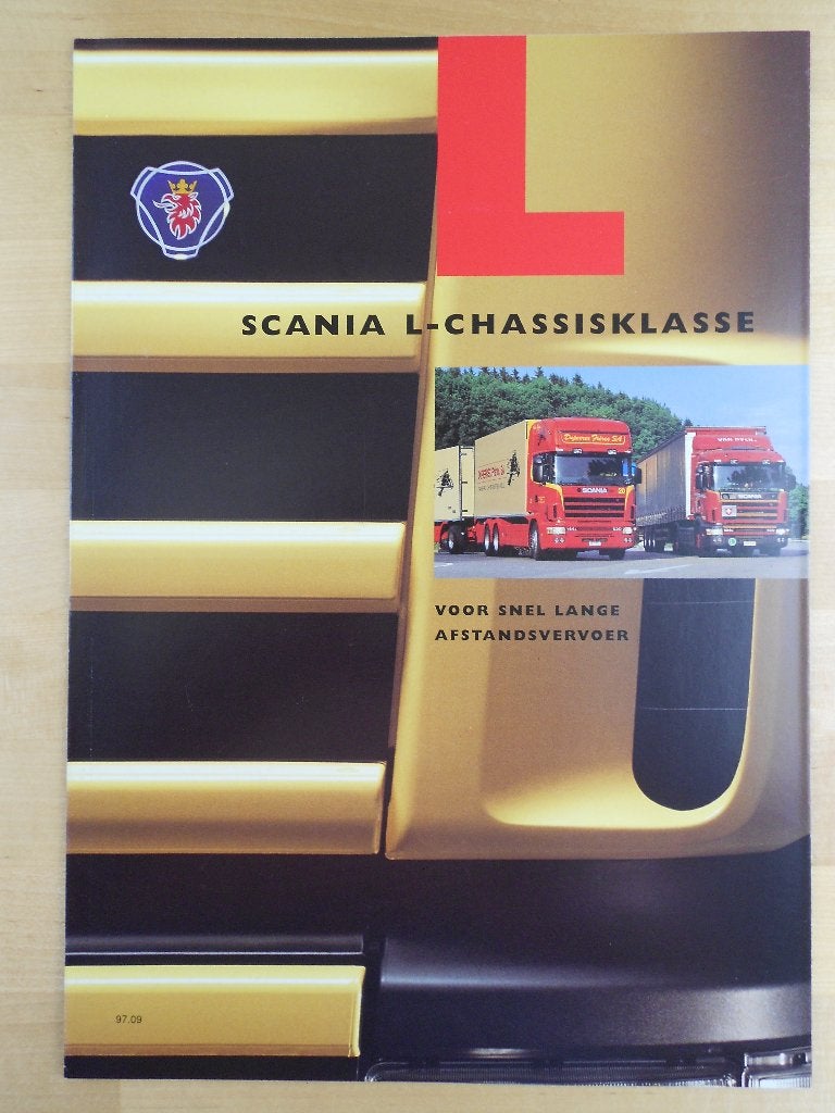 Scania 144L 124L 114L 94L Brochure 1997 – 144 124 114 94 L, Ophalen of Verzenden, Zo goed als nieuw, Overige merken, Scania