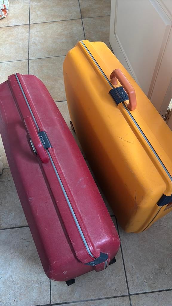 Samsonite koffers 2 x, Ophalen, Gebruikt, Hard kunststof, 70 cm of meer