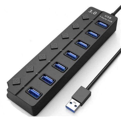 Hq2 - usb hub 7 poorten - 3.0 Hub - per poort aan/uit zetten, Ophalen, Nieuw, Laptop