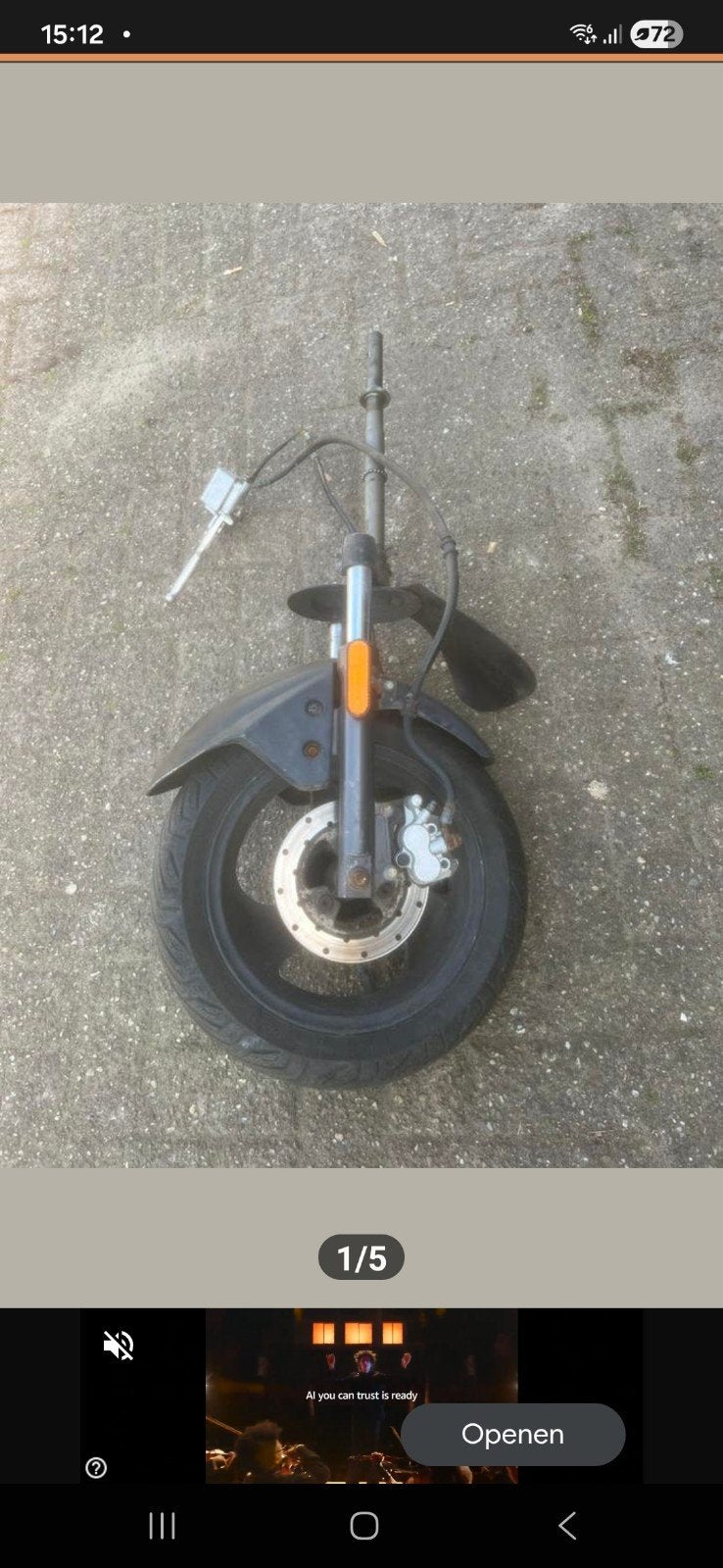 Kymco voorvork 12 inch, Ophalen of Verzenden, Overige typen, Kymco
