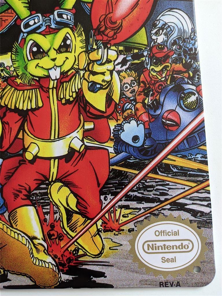 Konami Bucky O'Hare Retro NES Metalen Wandbord Poster, Ophalen of Verzenden, Nieuw