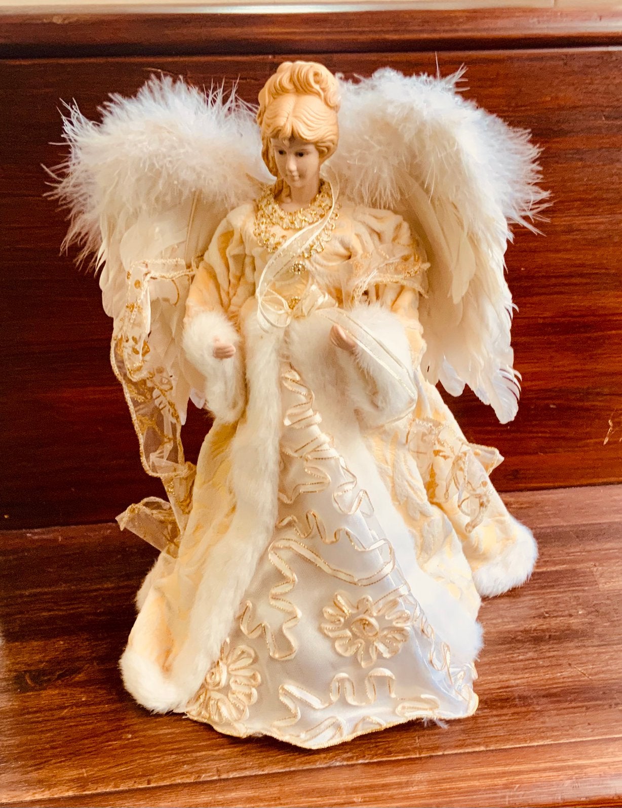 Brocante engel madonna roomwit, Ophalen of Verzenden, Zo goed als nieuw