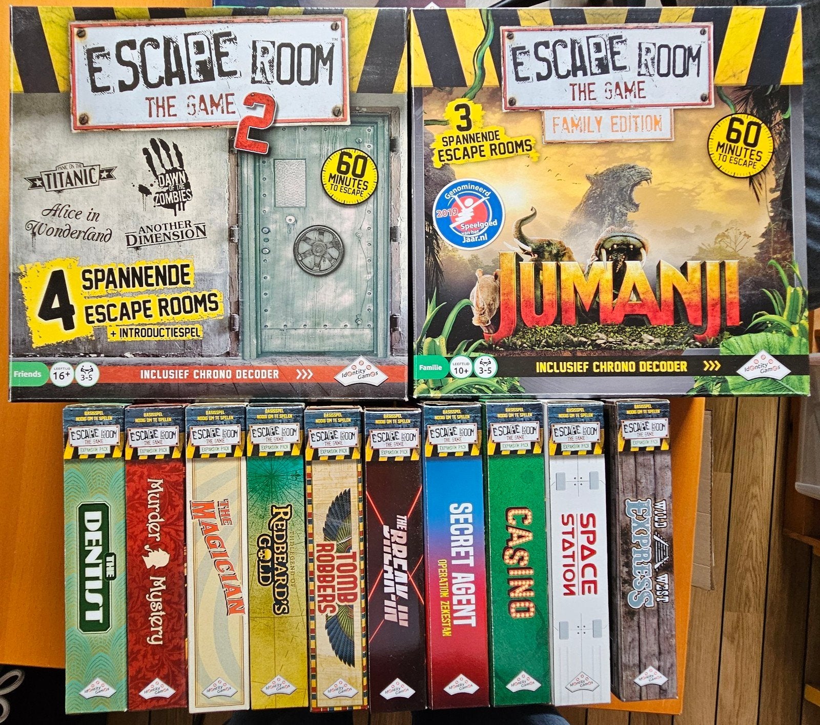 Escape room the game, Ophalen, Zo goed als nieuw