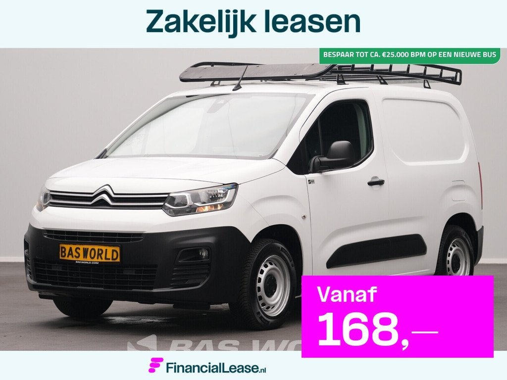 Citroën Berlingo 110pk Benzine L1H1 Trekhaak Airco Cruise P, Stof, Gebruikt, Euro 6, 1199 cc