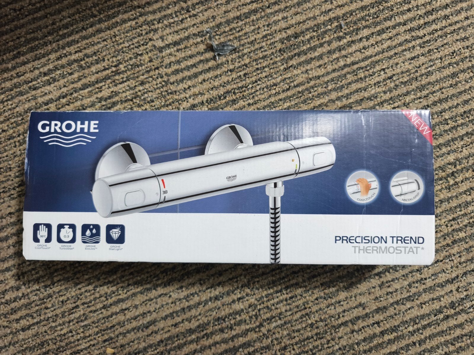 Grohe Precision Trend Thermostatische Douchemengkraan, Ophalen, Nieuw, Chroom, Douche