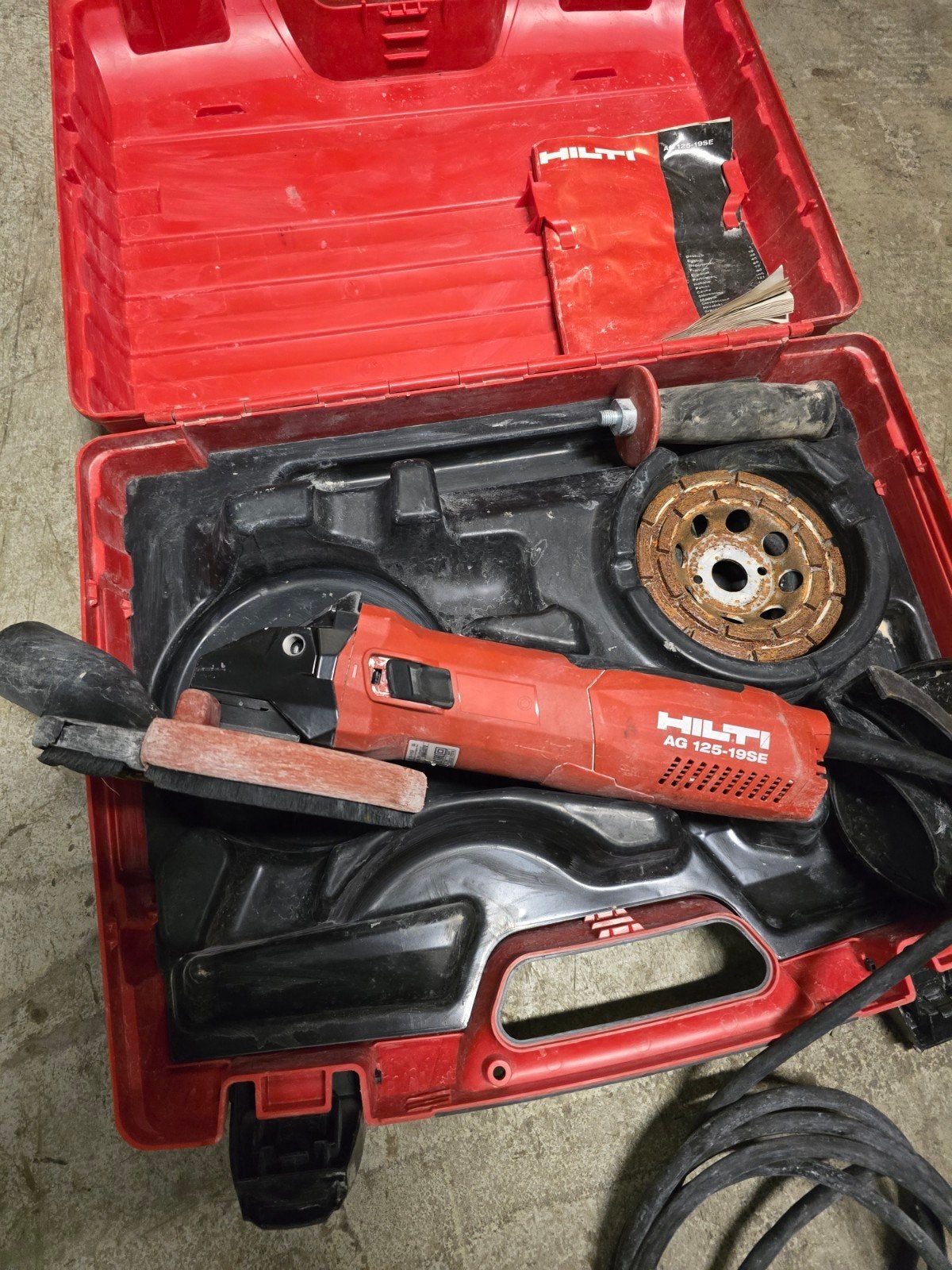 Hilti AG 125-19SE betonschuurmachine, Gebruikt, ., Hilti, Ophalen of Verzenden
