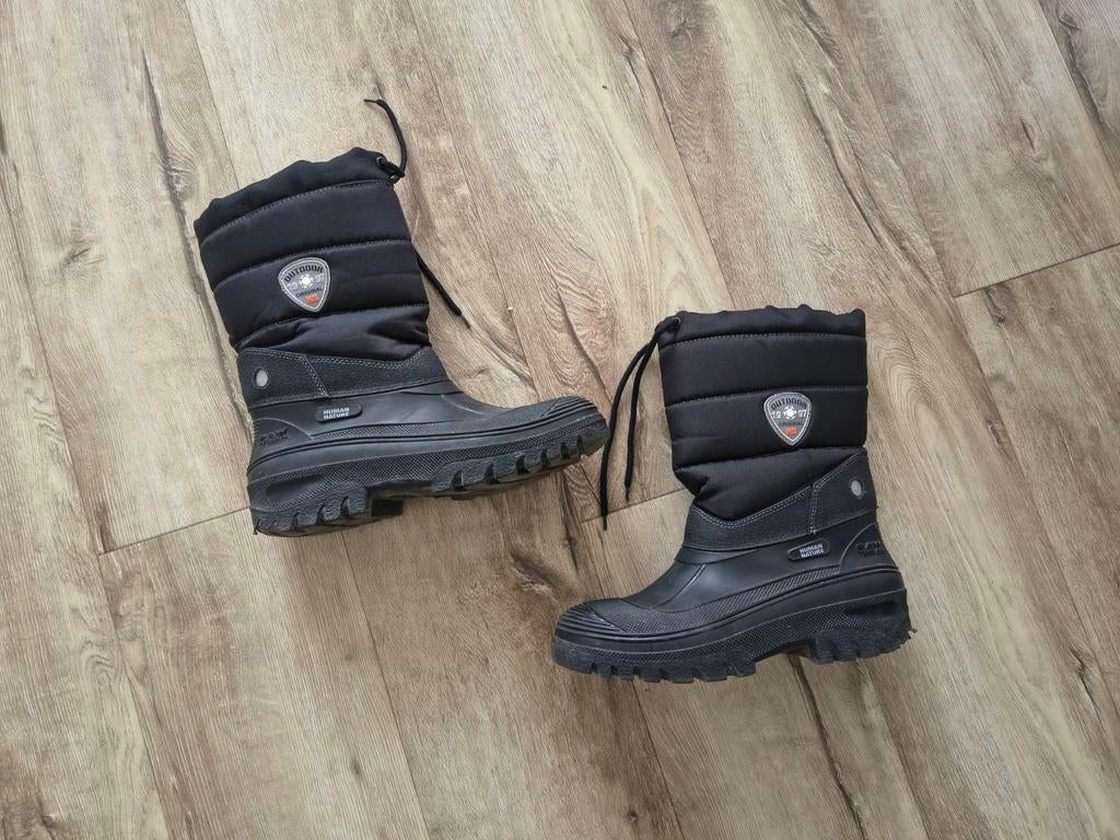 Prachtige zwarte snowboots, sneeuwlaarzen Human Nature, 43., Onb, Schoenen, Ophalen of Verzenden, Onb