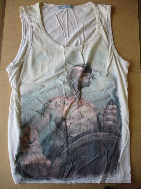 adv11005 popeye shirt 1, Ophalen, Overige figuren, Gebruikt, Kleding