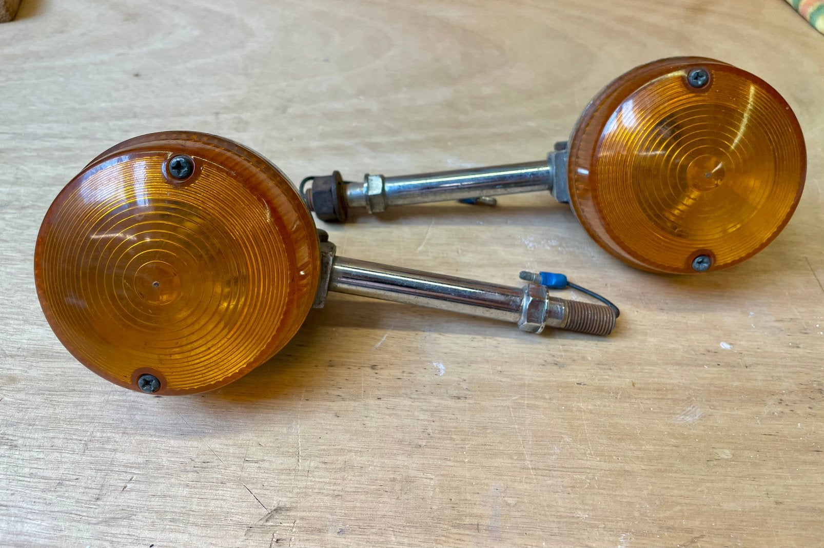 Knipperlichten voor Oldtimer motor o.a. Honda CB, CL serie, Ophalen of Verzenden, Gebruikt