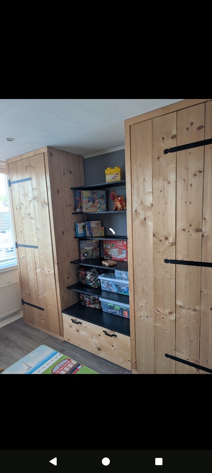 Complete kinderkamer te koop, Ophalen, Zo goed als nieuw, Grenenhout, 200 cm of meer
