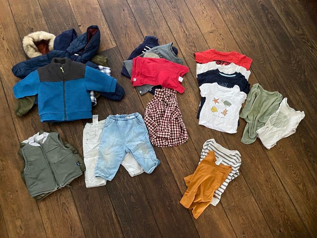 Baby jongen kleding pakket tot 80cm, Ophalen of Verzenden, Zo goed als nieuw, Maat 74