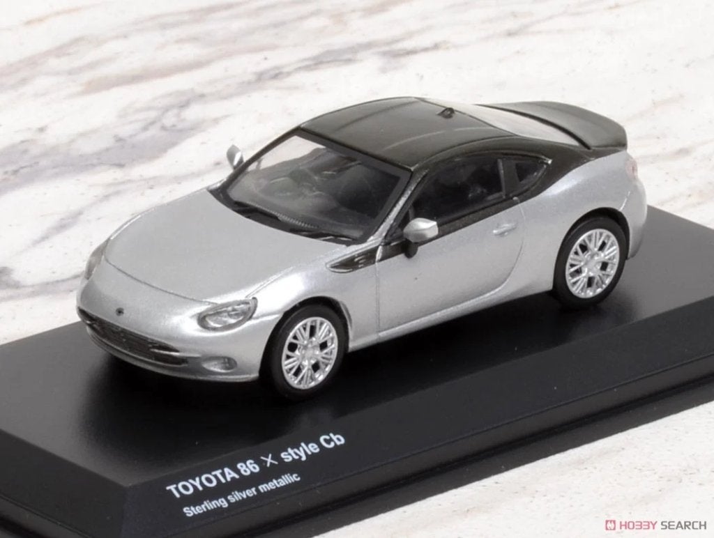 Toyota 86 X Style Cb van Kyosho 1/64 silver, Ophalen of Verzenden, Nieuw, Auto
