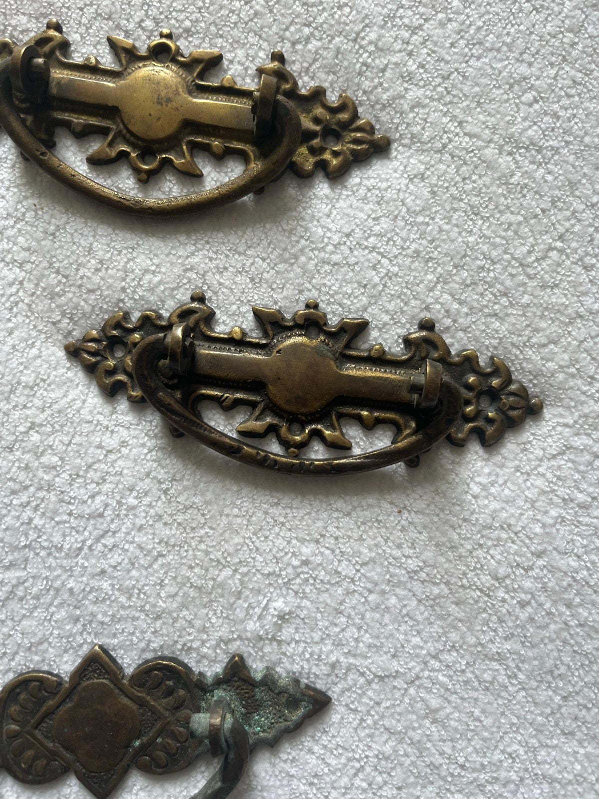 Antieke messing ladegrepen, Antiek en Kunst, Ophalen of Verzenden