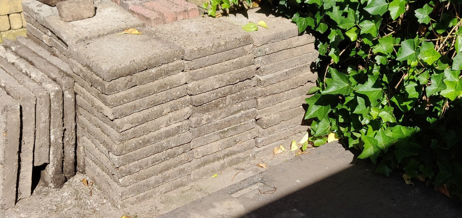15m2 stoeptegels 30×30, Tuin en Terras, Tegels en Klinkers, Ophalen, Gebruikt, Beton, Terrastegels