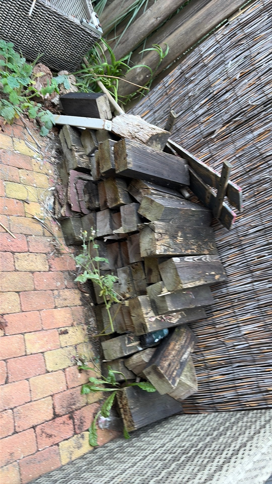 Houtblokken gratis, Tuin en Terras, Minder dan 3 m³, Ophalen