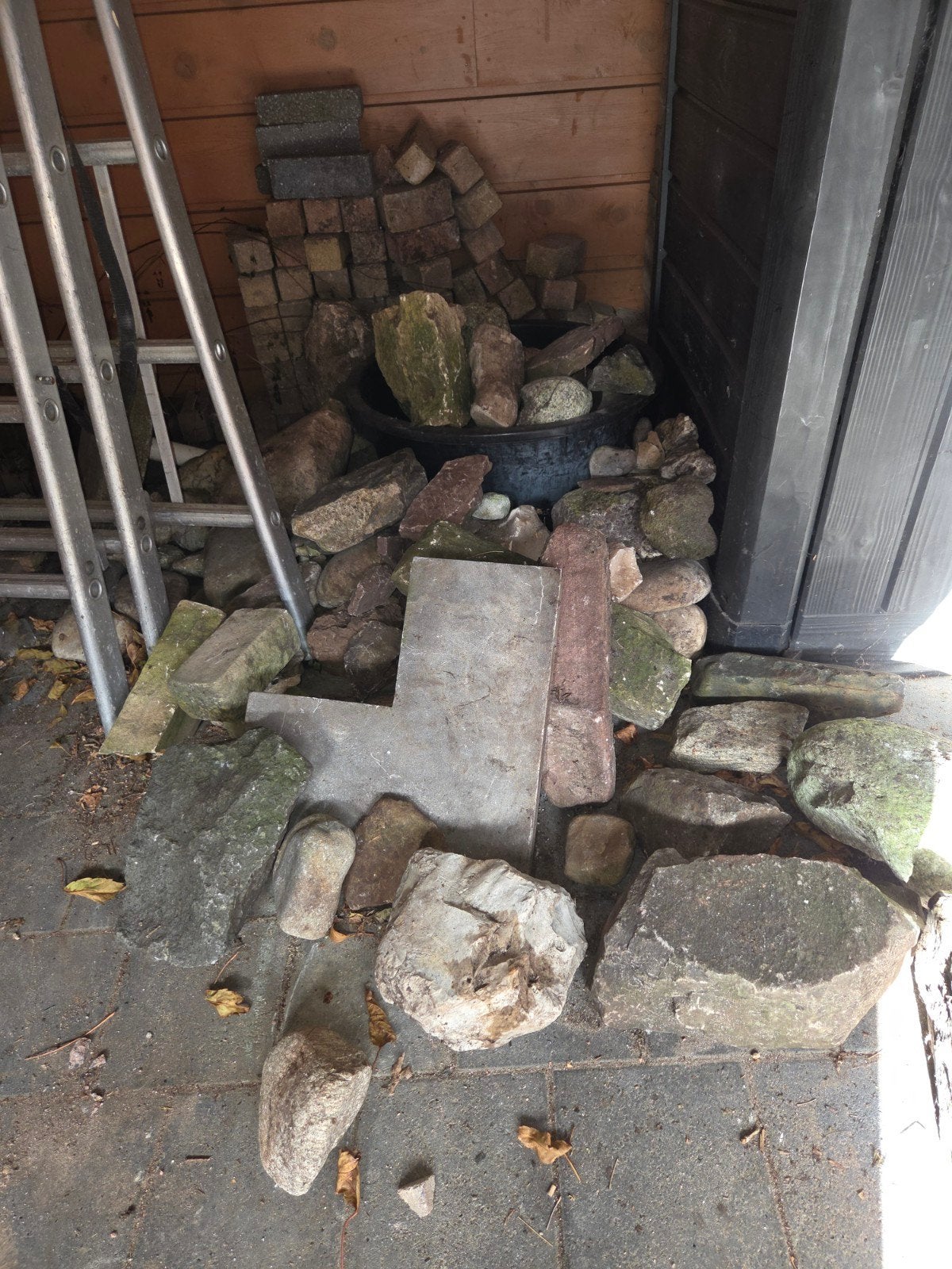 Diverse partij stenen en rotsen voor tuin of decoratie, Tuin en Terras, Ophalen, Overige materialen, Gebruikt, Kei
