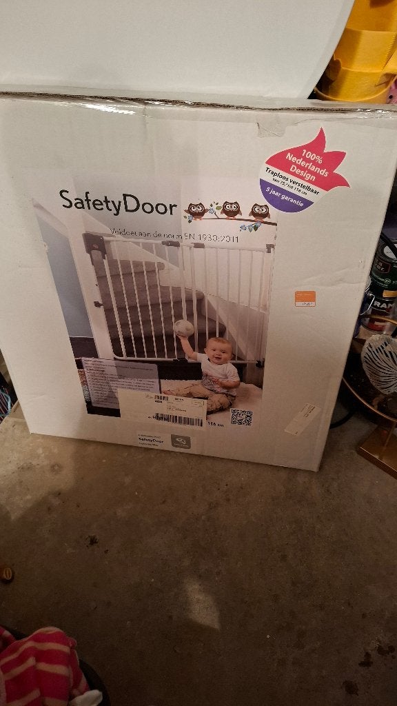 SafetyDoor traphek NIEUW in ongeopende doos wit, 75,5-116cm, Nieuw, Ophalen of Verzenden, 115 cm of meer, Metaal of IJzer