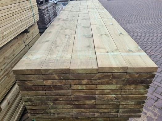 Balkhout geïmpregneerd 5.0x20.0 cm, Ophalen, Nieuw, 250 cm of meer, Balken